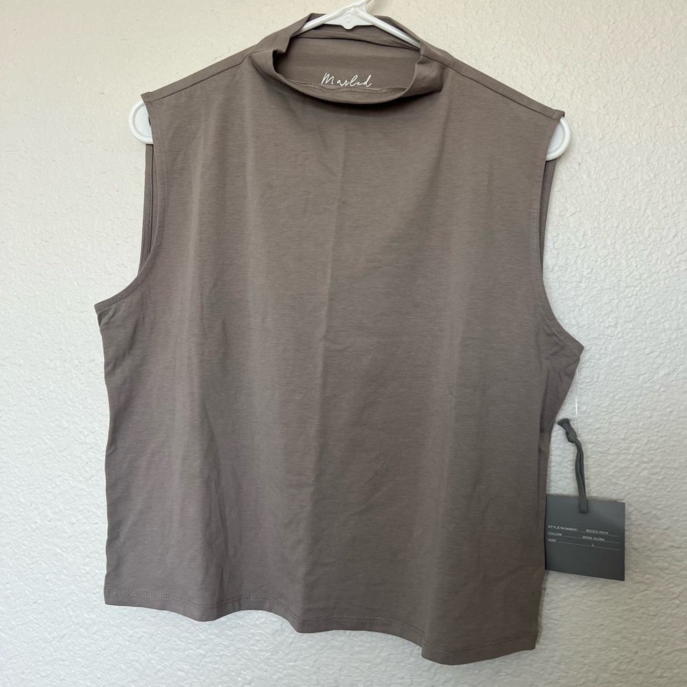 Essentials Sleeveless Taupe large